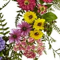 thumbnail image 3 of Nearly Natural Floral Polyester Wreath, 22" (Assorted Colors), 3 of 5