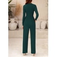 thumbnail image 2 of Mono Enterizo PRETTYGARDEN Verde Oscuro Manga Larga Talla M, 2 of 8