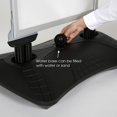 thumbnail image 4 of M&T Displays Windpro Slim 2 Tier 22x28 Inch Outdoor Pavement Sidewalk Sign Holder Wind Resistant Double Sided Black Aluminum Easy Top Loading Slide-In Poster Frame HDPE Black Water Base, 4 of 8