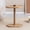 Blonde Natural, variant on MH London Crawford C Table for Sofa, C Shape End Table, Solid Mango Wood Slide Under Sofa Table, 20 x 13 x 22 in, Espresso