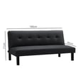 thumbnail image 3 of Sofá Cama Mainstays 3 Plazas Negro, 3 of 4