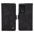 thumbnail image 1 of Wallet Phone Case, Multifunctional Phone Cover Skin Feeling Shock Absorbing With Built In Kickstand For Outdoor Travel Black, 1 of 8