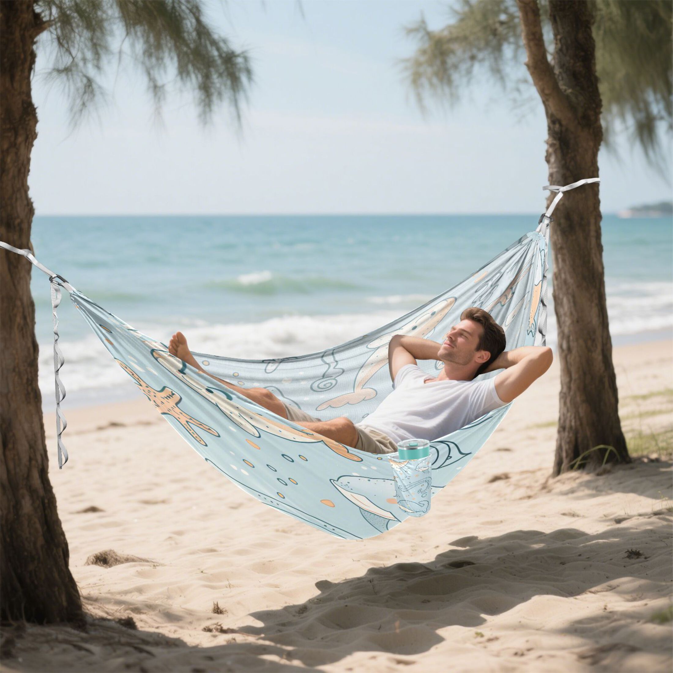 Hammock Camping Hammock Nylon Portable Hammock Travel Camping Hammock Cute Fish
