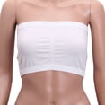 thumbnail image 5 of Womens Strapless Padded Bra Bandeau Tube Top Removable Pads Seamless Crop Colors, 5 of 5