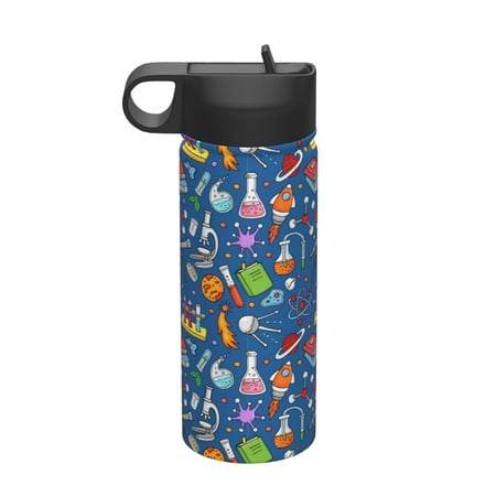 

Susaid Different Chemical Things Print 18oz Sports Insulated Kettle Stainless Steel Water Bottle For Running Hiking Cycling Climbing