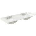 thumbnail image 3 of Beckett 66" White Double Vanity & White Quartz Top (3-Hole) & Gold Trim, 3 of 5