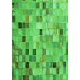 thumbnail image 1 of Ahgly Company Machine Washable Indoor Rectangle Transitional Neon Green Area Rugs, 7' x 10', 1 of 7