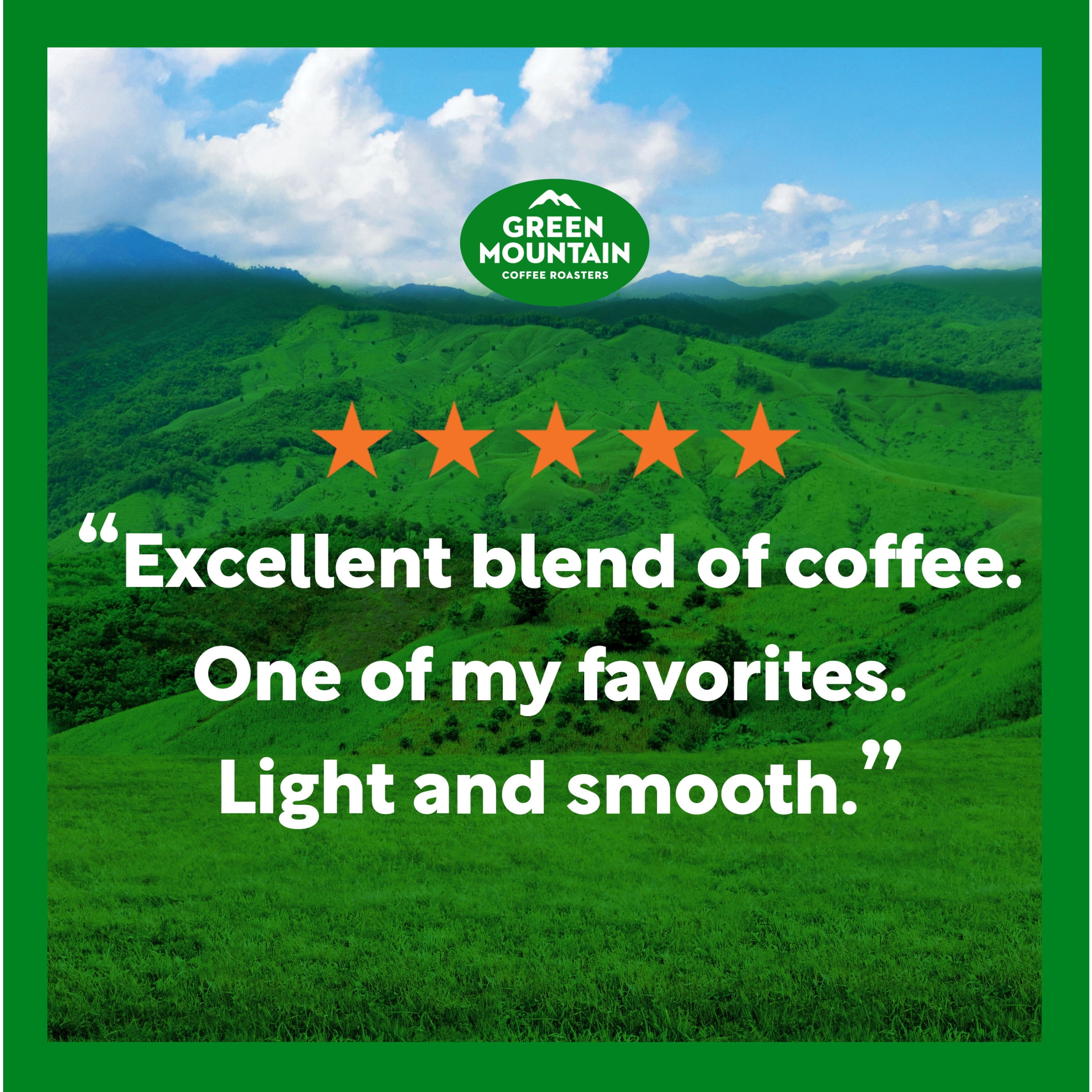 (6 pack) Green Mountain Coffee Roasters Breakfast Blend, Light Roast, Ground Coffee, 12 oz
