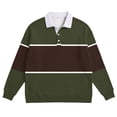 thumbnail image 3 of Kaemgyyd Shirts for Men Striped Button Collared Long Sleeve Shirt Big and Tall Workout Golf Shirts Comfort Spring Tops, 3 of 5