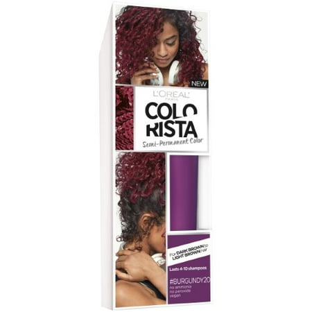 L Oreal Paris Colorista Semi Permanent Hair Colour Burgundy