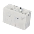 thumbnail image 2 of Soporte para cepillos de dientes, soporte para cepillos de dientes, soporte para brochas de maquillaje de 2 compartimentos para escritorio Blanco, 2 of 9