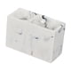 thumbnail image 2 of Soporte para cepillos de dientes, soporte para cepillos de dientes, soporte para brochas de maquillaje de 2 compartimentos para escritorio Blanco, 2 of 9