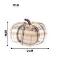 thumbnail image 2 of Fabric Pumpkins Fall Decor, Plaid Pumpkin for Fall Tabletop Decoration, Mini Vintage Cloth Harvest Pumpkin Ornaments for Farmhouse Thanksgiving Halloween Seasonal Home DIY Crafts Decor, 2 of 6