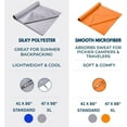 thumbnail image 6 of Sleeping Bag Liner — Ultralight Polyester or Cold Weather Microfiber Adult Sleep Sack; Thin Travel Sheets for Hotel; Camping Sheets; Travel Sleeping Bag with Pocket-Size Stuff Sack, 6 of 7