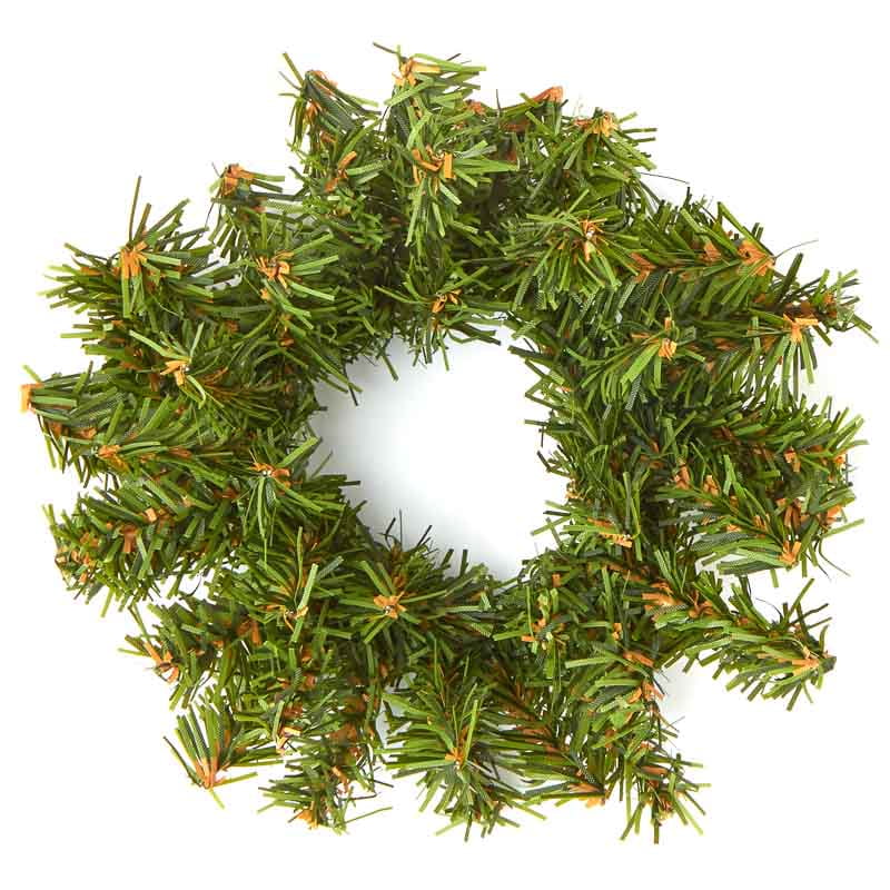Artificial 17" Lighted Boxwood Wreath with Battery Power Unit 