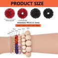 thumbnail image 2 of Craft Beads PH PandaHall, 100 unidades, diamantes de imitación rojos y negros de 10 cm, 2 of 6