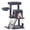 Smoky Gray, variant on 38-Inch Multi-Level Cat Tree and Cat Tower Condo with Widened Perch, Scratching Posts, Climbing Ramp, Two-Door Cave, and Hanging Hammock