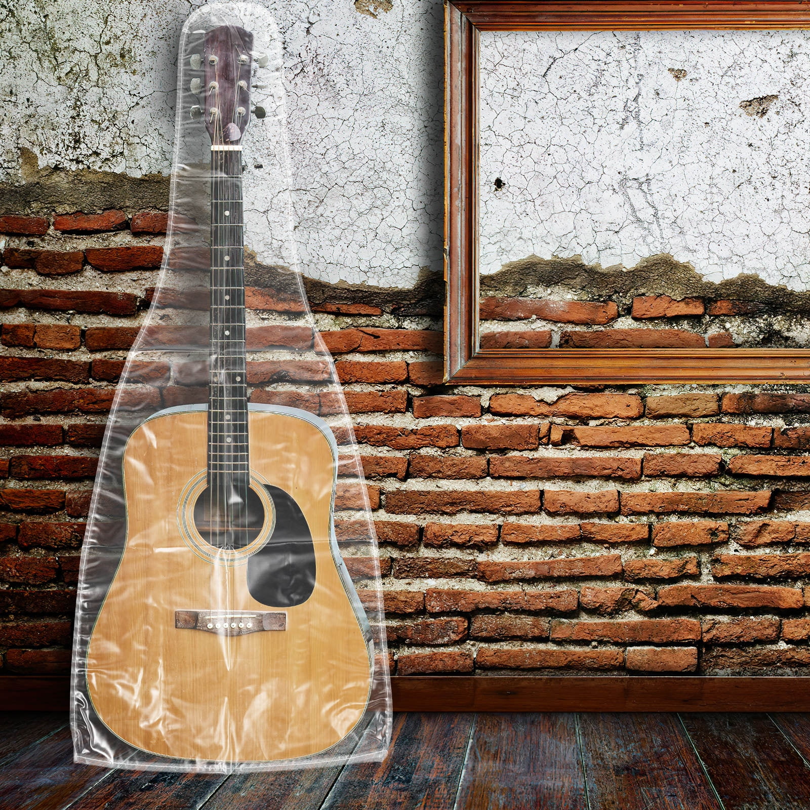 Raindrops 2pcs Guitar Protective Cover PVC Protective Cover for Guitar Bass Folk Guitar Cover