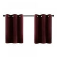 thumbnail image 2 of Solid Sunscreen Curtain 1 Panel Blackout Curtain Short Type Room Curtain Rod Pocket Style Curtain Kitchen Living Room Decor, 2 of 4