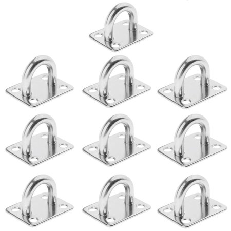 10 Pieces M5 Wall hook and eye Plate For Yoga Swings Hammock Boat Rigging Boxing