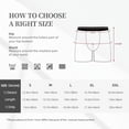 thumbnail image 3 of Mens Extended Length Boxer Briefs - Classic Cute Cartoon Cat Men Underwear Boxer Briefs With Elastic Band, 3 of 5