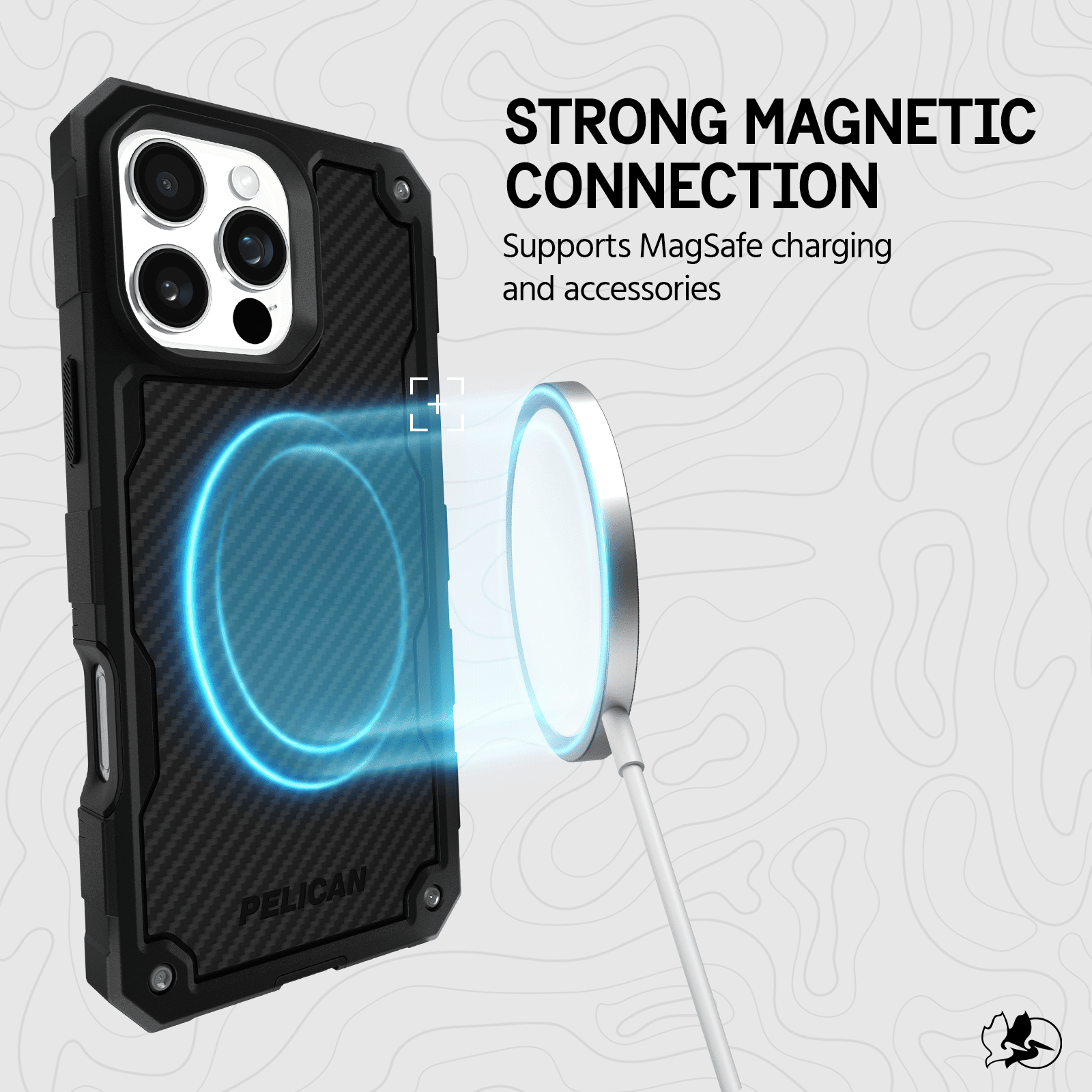 Pelican Shield Apple iPhone 16 Pro Max MagSafe Compatible Case and Holster - Carbon