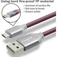 thumbnail image 3 of Micro USB Cable 10ft,Fasgear 3 Pack Fast Charging Android Charger USB 2.0 High Speed Data Transfer Nylon Braided Compatible for PS4 Controller, Micro USB Smartphones, MP3,3m(Black,White,Rose), 3 of 6