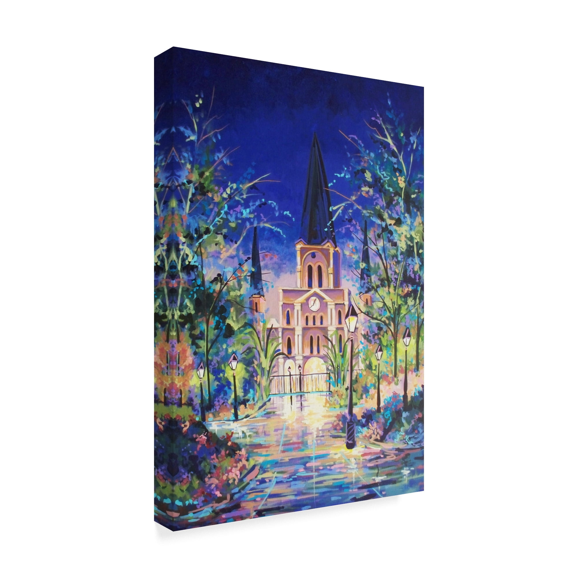 Trademark Fine Art 'Fantasy St Louis Cathedral' Canvas Art by ADEL