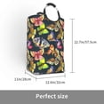 thumbnail image 3 of KLL Butterfly Wild Insect Laundry Hamper,Large Canvas Fabric Lightweight Storage Basket Toy Organizer Dirty Clothes Collapsible Waterproof, 3 of 6