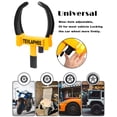 thumbnail image 3 of Wheel Lock Tevlaphee Universal Heavy Duty Security, rojo y amarillo, 3 of 6