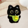 thumbnail image 5 of Black Cat Keychain Plush Bag Charm Cute Kawaii Gifts for Christmas Valentines Day Thanksgiving Accessories, 5 of 6