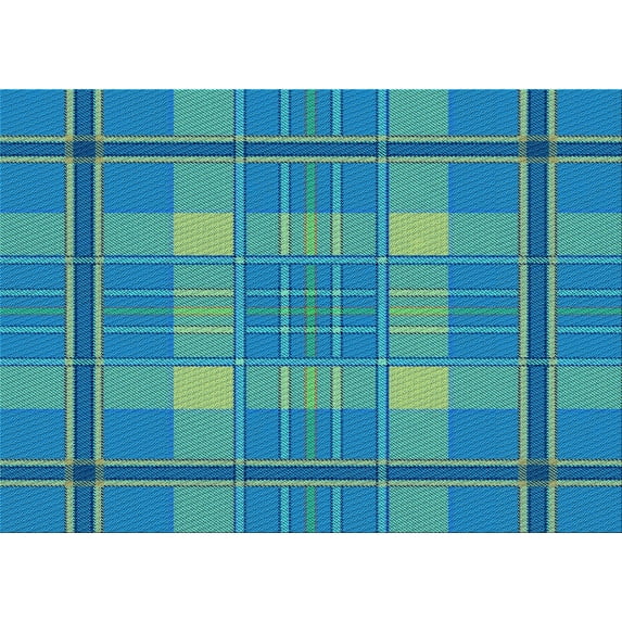 Ahgly Company Machine Washable Indoor Rectangle Transitional Turquoise Green Area Rugs, 2' x 5'