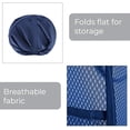 thumbnail image 5 of Deluxe Mesh Pop Up Square Laundry Hamper w/ Side Pocket & Handles - VentilAir Fabric Collapsible Design - for Clothes & Laundry - Home - (Holds 2 Loads) (14 x 23 Inch) [Blue], 5 of 6