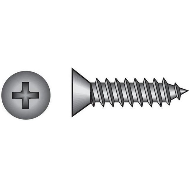 0823516 12 x 1 in. Stainless Steel Sheet Metal Screws 100 per Box
