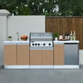 thumbnail image 2 of 94 Inch Bespoke 5B Modular Outdoor Kitchen in Wood Pattern, 2 of 19