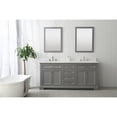 thumbnail image 3 of Design Element Milano 72" Double Sink Bathroom Vanity in Grey, 3 of 12