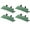 Green, variant on M Buder Organic Silicone Thickened Canvas Flood Barrier Sandbags 4 Pack, Zipper Closure Water Control for Door, Green, 19.7 x 9.8 in / 50 x 25 cm