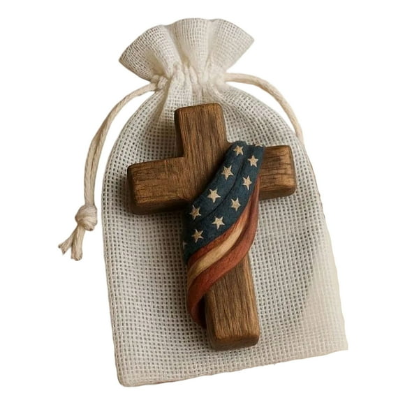 SgJHXb Pocket Wooden Fingertip Stress Pocket Handheld Comfortable Baptismal Based On For And Inspiration