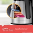 thumbnail image 4 of 12 Cup Thermal Programmable Coffee Maker with Brew Strength and VORTEX Technology, Black/Steel, 4 of 9