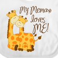 thumbnail image 4 of Inktastic My Memaw Loves Me Boys or Girls Baby Bib, 4 of 4