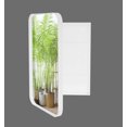 thumbnail image 4 of "16x24 Inch Recessed Matte Black Metal Framed Medicine Cabinet with Mirror and Adjustable Shelves - Bathroom Wall Mirror with Storage", 4 of 9