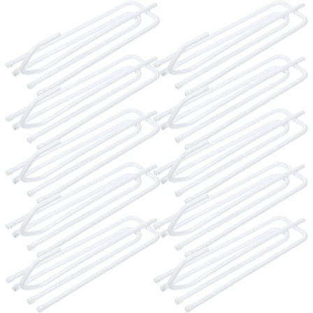 30pcs Curtain Hooks Stainless Steel Curtain Pleat Hook Clips 4 Prong Pinch Pleat Tape Hooks