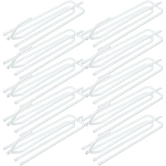30pcs Curtain Hooks Stainless Steel Curtain Pleat Hook Clips 4 Prong Pinch Pleat Tape Hooks