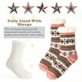 thumbnail image 5 of cosyone1997 Women’s 2-Pair Fuzzy Slipper Socks with Grips, Warm House Socks, 5 of 6