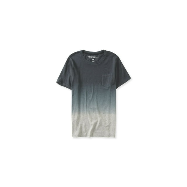 Aeropostale - Camiseta básica con bolsillo en bloques de color para hombre, gris, talla mediana Aeropostale Camiseta básica