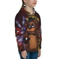 thumbnail image 3 of Saiise Unisex Kids Five Nights At Freddy'S Sweatshirt Boys Girls Hooded Kangaroo Pocket Pullover Hoodies-X-Large, 3 of 7