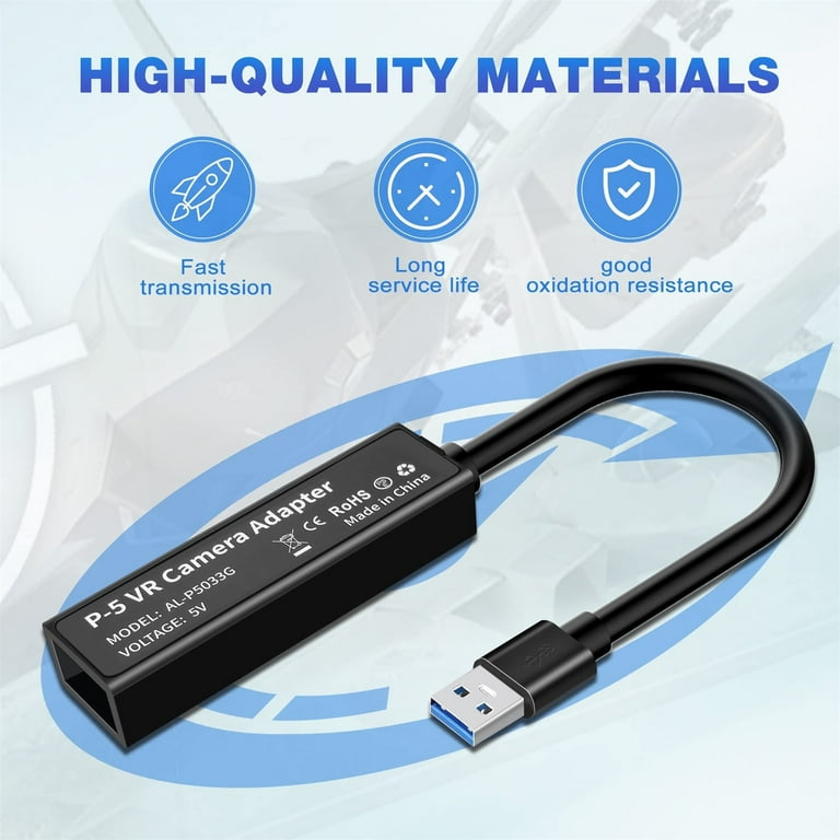 Hesxuno Camera Adapter for PSVR PS5 PS VR Converter Cable 5 Console USB 3.0 VR Game Accessories