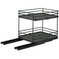 thumbnail image 3 of Organize It All 2 Tier Slide Out Shelf Organizer in Matte Black, 3 of 4
