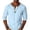 (Casual 112)Light Blue, variant on DayScoop Casual T-shirt for Men Long Sleeve T Shirt Summer Fashion Solid Patchwork Pullover Button Tops Tees