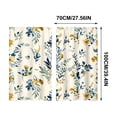 thumbnail image 3 of Beautynvta 2 Pack Floral Kitchen Curtains, Rod Pocket Light Filtering Short Window Drapes, Green Leaf Flower Printed Curtain Panels for Kitchen Bathroom Farmhouse Decor, 3 of 7